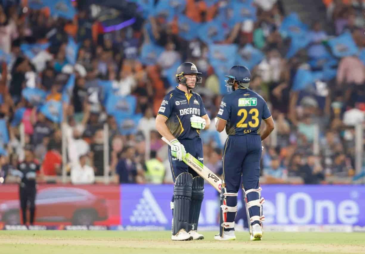 Sai Sudharsan playing a match-winning innings for Gujarat Titans against Rajasthan Royals in IPL 2025