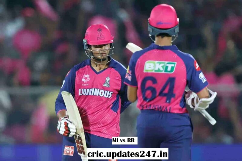 Rajasthan Royals vs Mumbai Indians IPL 2025 Match 50 at Sawai Mansingh Stadium Jaipur